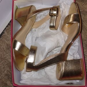 Vince Camuto Gold Heels